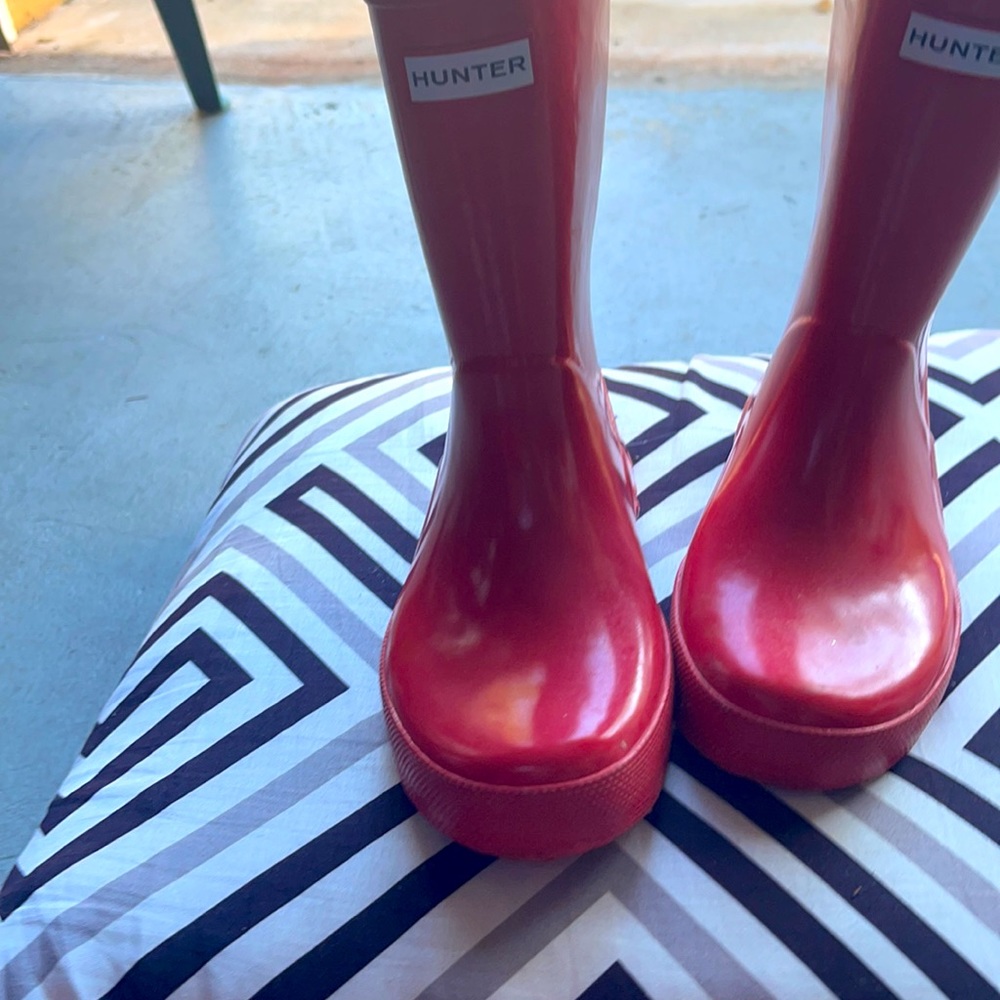 Cute and Practical Red Hunter Boots